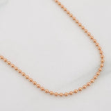 Cadena Militar 2g / 19 3/4 in / 0.97mm Oro Rosa 18K