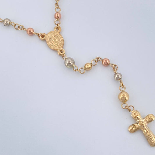 Rosario Virgen De Guadalupe 6.35gr / 23 1/4 in / Tres Oros 18K %