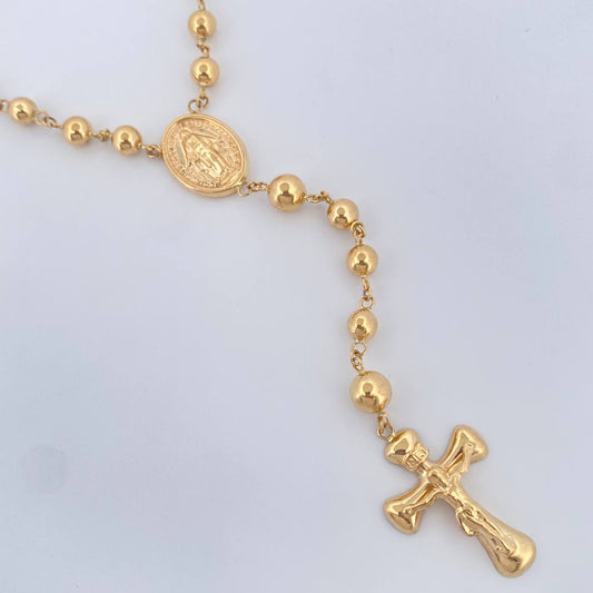 Rosario Virgen De Guadalupe 12.85gr / 23 1/2 in / Oro Amarillo 18K %