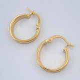 Candongas Kuki 1.4gr / 3/4 in / Oro Amarillo 18K %