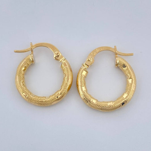 Candongas Sandra 1.5gr / 3/4 in / Oro Amarillo 18K %