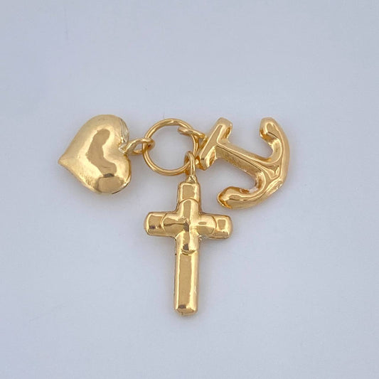 Dije Tres Gracias 0.8gr / 1/2 in / Oro Amarillo 18K %