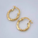 Candongas Mary 0.9gr / 1/2 in / Oro Amarillo 18K %