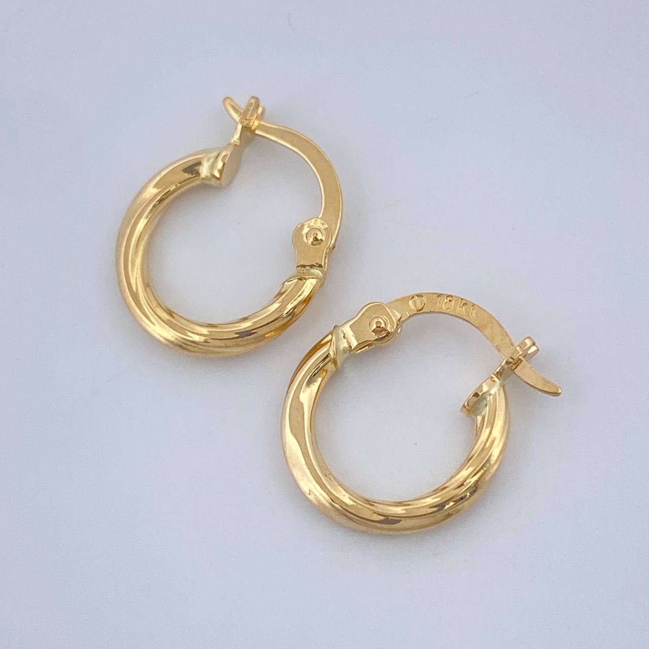 Candongas Mary 0.85gr / 1/2 in / Oro Amarillo 18K %