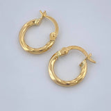 Candongas Lola 0.85gr / 1/2 in / Oro Amarillo 18K %