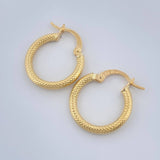 Candongas Tefi 1.3gr / 3/4 in / Oro Amarillo 18K %