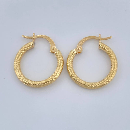 Candongas Tefi 1.3gr / 3/4 in / Oro Amarillo 18K %