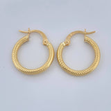 Candongas Tefi 1.3gr / 3/4 in / Oro Amarillo 18K %