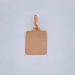 Dije Placa 0.55gr / 3/4 in / Oro Rosa 18K %
