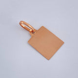 Dije Placa 0.55gr / 3/4 in / Oro Rosa 18K %