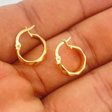 Candongas Nia 1.2gr / 1/2 in / Oro Amarillo 18K %