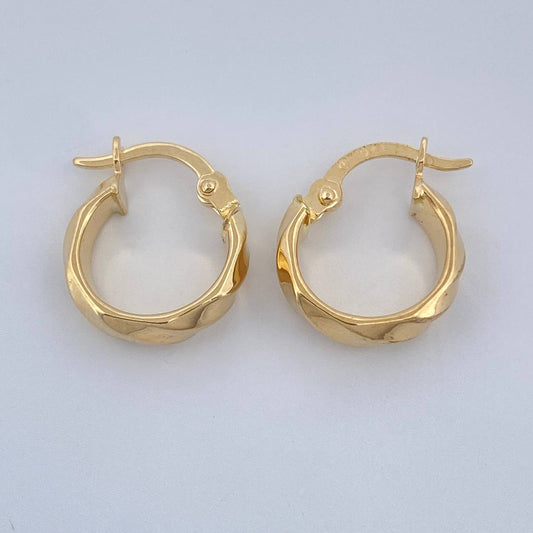 Candongas Nia 1.2gr / 1/2 in / Oro Amarillo 18K %