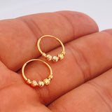 Candongas Trio 0.95gr / 1/2 in / Tres Oros 18K %