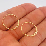 Candongas Trio 1.3gr / 3/4 in / Tres Oros 18K %