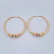 Candongas Trio 1.3gr / 3/4 in / Tres Oros 18K %
