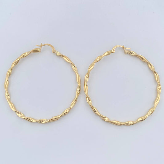 Candongas Amber 3.05gr / 2 in / Oro Amarillo 18K %