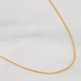 Cadena Aro Seguido 1.5g / 18 in / 0.9mm Oro Amarillo 18K