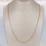 Cadena Aro Seguido 1.5g / 18 in / 0.9mm Oro Amarillo 18K