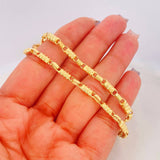Rustic Barrel Chain 14.20g / 24 in / 3.34mm Yellow Gold 18K