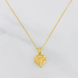 Classic Link Chain Set + Heart Pendant / 2.05g / 17 3/4 in 18K Yellow Gold