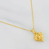 Classic Link Chain Set + Heart Pendant / 2.05g / 17 3/4 in 18K Yellow Gold