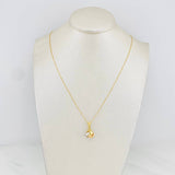 Set Venetian Chain + Knot Pendant / 1.65g / 20 in Three Golds 18K