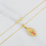 Venetian Chain Set + Virgin of Guadalupe Pendant / 2.55g / 20 in 18K Yellow Gold