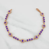 Bracelet Halo Tennis 9.4g / 7 in / 4.05mm 18K Rose Gold