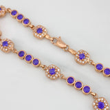 Bracelet Halo Tennis 9.4g / 7 in / 4.05mm 18K Rose Gold