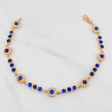 Bracelet Halo Tennis 8.85g / 7 in / 4.06mm 18K Rose Gold
