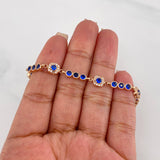 Bracelet Halo Tennis 8.85g / 7 in / 4.06mm 18K Rose Gold