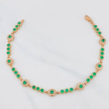 Bracelet Halo Tennis 10.25g / 8 1/4 in / 4.08mm Rose Gold 18K