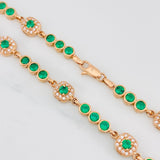 Bracelet Halo Tennis 10.25g / 8 1/4 in / 4.08mm Rose Gold 18K