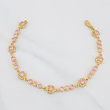 Bracelet Halo Tennis 9.4g / 7 in / 4mm Yellow Gold 18K