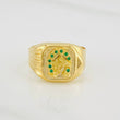 Horse Shoe Ring 3.7g / Size 10 1/4 Yellow Gold 18K