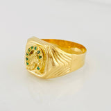 Horse Shoe Ring 3.7g / Size 10 1/4 Yellow Gold 18K