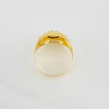 Horse Shoe Ring 3.7g / Size 10 1/4 Yellow Gold 18K