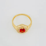 Halo Drop Ring 2.7g / T6 1/2 Yellow Gold 18K