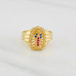 Virgin of Guadalupe Ring 3.75g / Size 7 Yellow Gold 18K