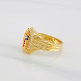 Virgin of Guadalupe Ring 3.75g / Size 7 Yellow Gold 18K