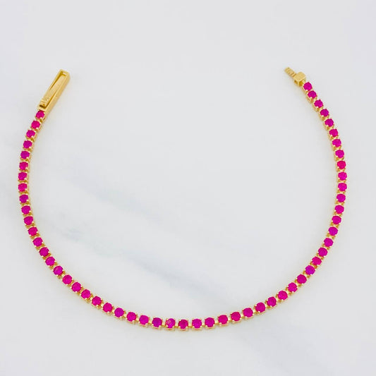 Pulso Tenis 4.5g / 6 3/4 in / 2.2mm Oro Amarillo 18K