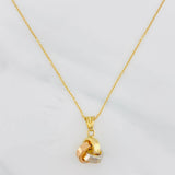 Classic Link Chain Knot 1.65g / 17 3/4 in / 0.6mm Three Golds 18K
