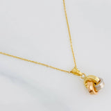 Classic Link Chain Knot 1.65g / 17 3/4 in / 0.6mm Three Golds 18K