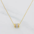Cadena Aro Seguido Bv 2.9g / 18 in / 0.6mm Dos Oros Amarillo Blanco 18K