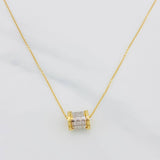 Cadena Aro Seguido Bv 2.9g / 18 in / 0.6mm Dos Oros Amarillo Blanco 18K