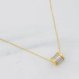 Cadena Aro Seguido Bv 2.9g / 18 in / 0.6mm Dos Oros Amarillo Blanco 18K