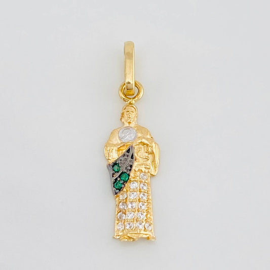 Dije San Judas 1.1g / 1 in Tres Oros 18K