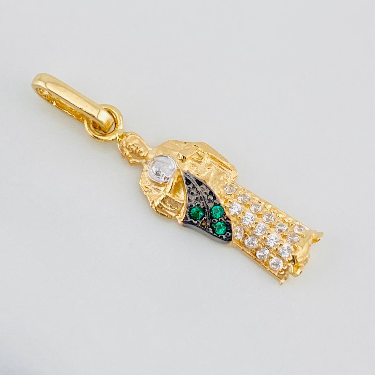 Pendant San Judas 1.1g / 1 in Three Golds 18K