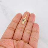Pendant San Judas 1.1g / 1 in Three Golds 18K