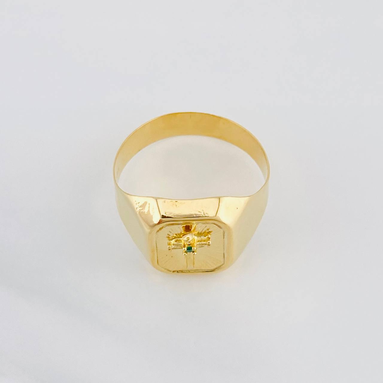 Cross Ring 3.75g / Size 12 Yellow Gold 18K